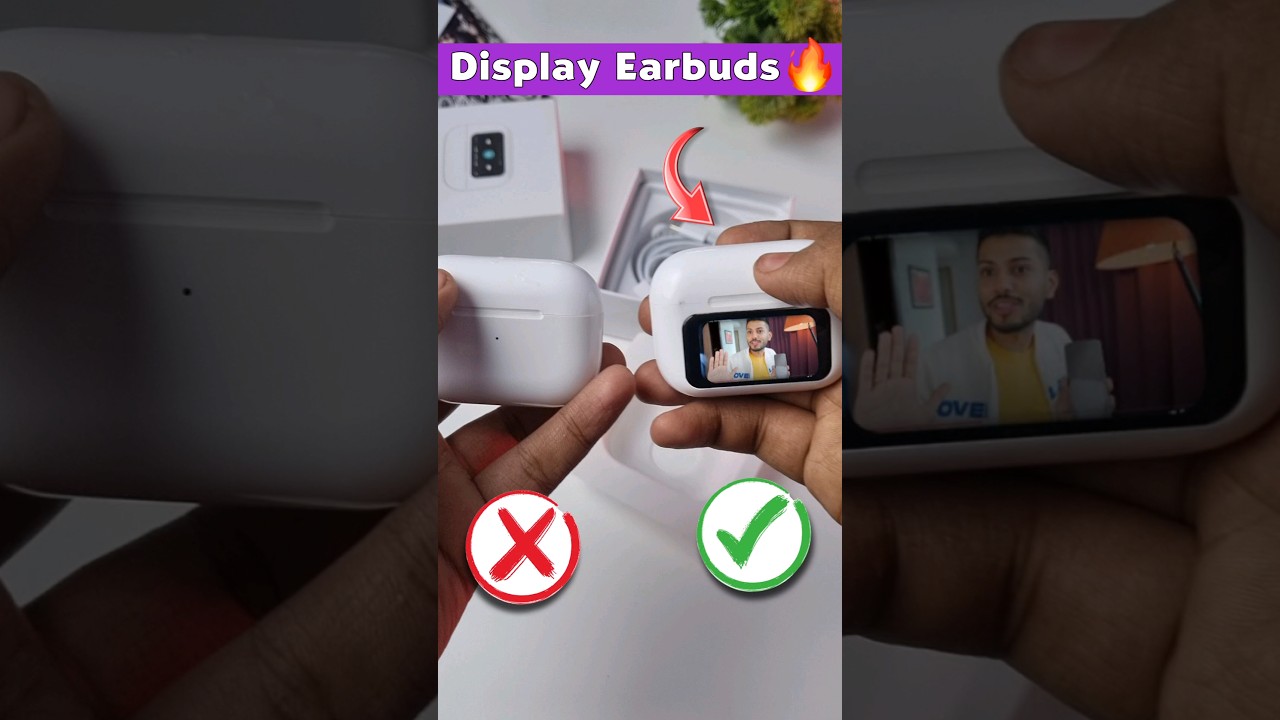 Revolutionary Display Earbuds with Active Noise Cancellation & ENC 🔥