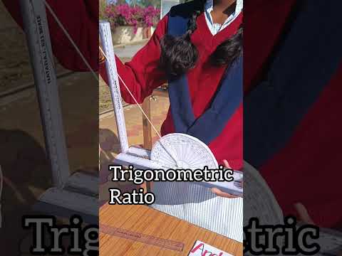 Trigonometric Ratio and angle of elvation ll Maths model