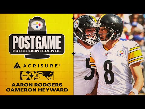 Rodgers & Heyward Postgame Press Conference (Week 3 at New England Patriots) | Pittsburgh Steelers