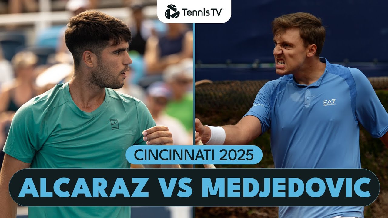 Carlos Alcaraz vs Hamad Medjedovic | Exciting Cincinnati 2025 Match Highlights 🎾