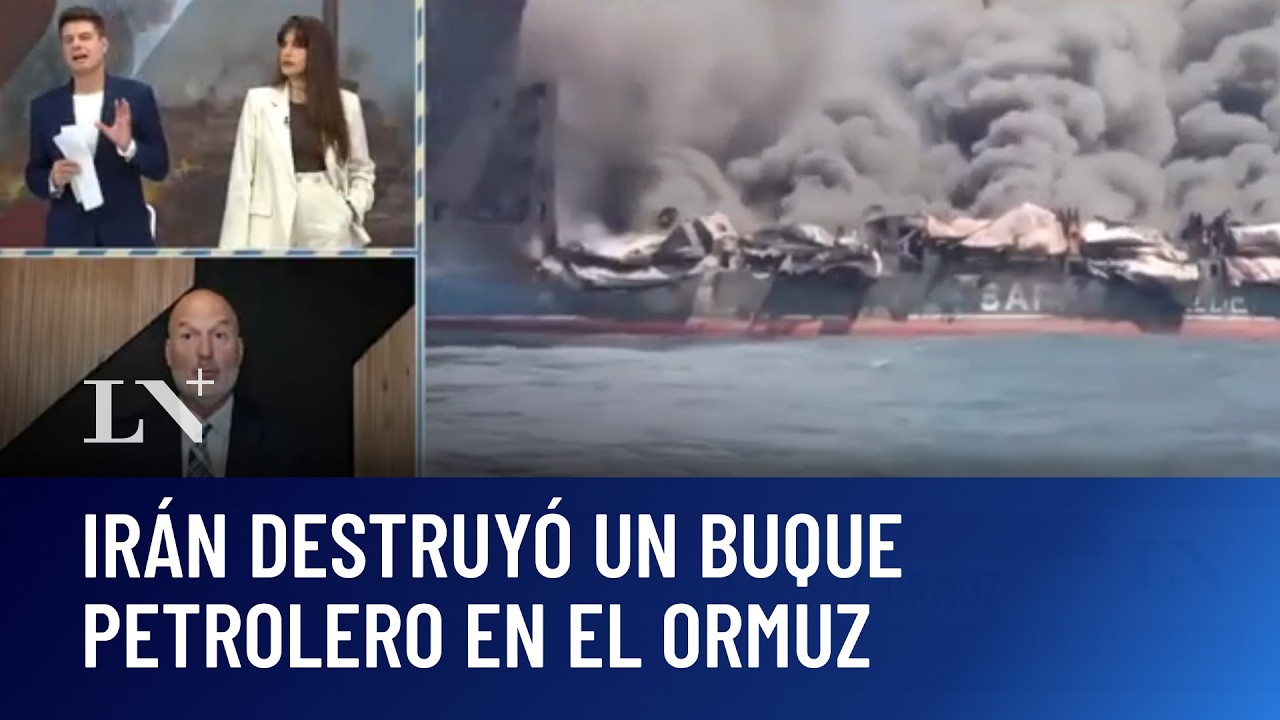 Irán destruye buque petrolero en Ormuz ⚓