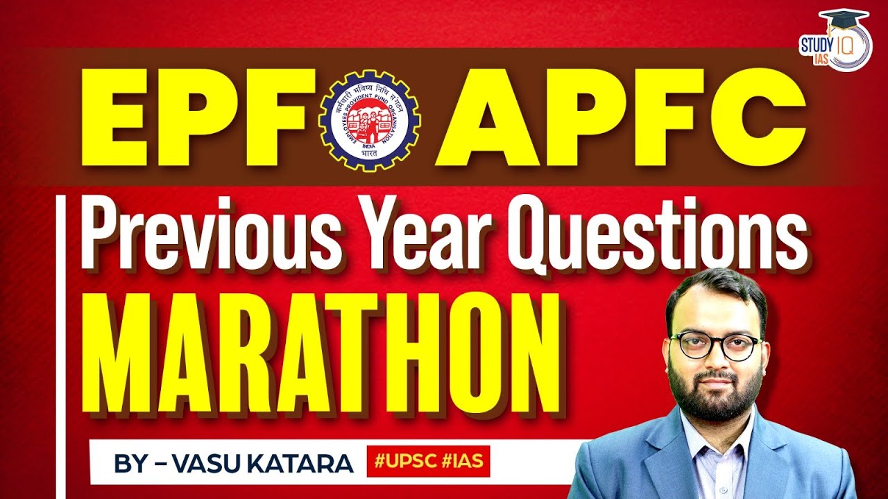 EPFO APFC & EO Previous Year Questions | Live UPSC EPFO Exam Prep with StudyIQ 📚