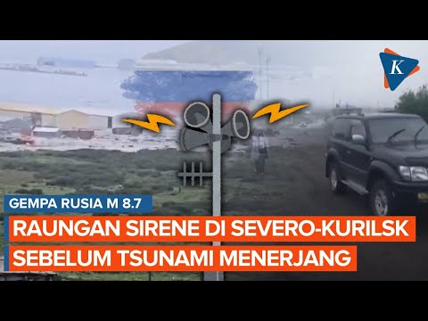 Sirene Peringatan Tsunami di Severo Kurilsk Usai Gempa Bumi Rusia