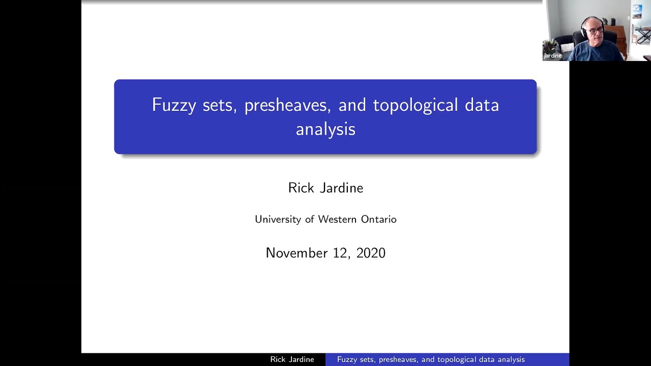 Rick Jardine on Fuzzy Sets & Topological Data Analysis