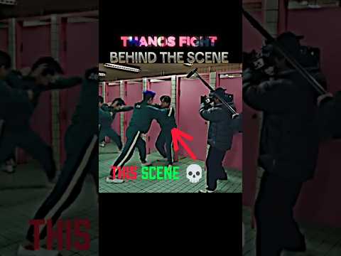 How thanos fight behind the scene was filmed 🤯 #squidgame2 #shorts