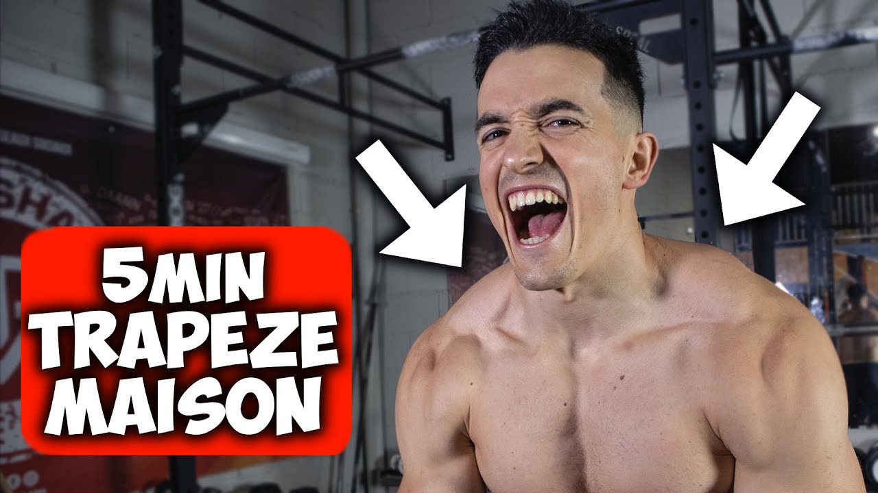 Entraînement trapèze maison en 5 min 💪