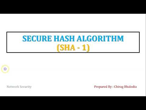 SHA 1 | Secure Hash Algorithm | Working of SHA 1 | Parameters of SHA512 and SHA 256