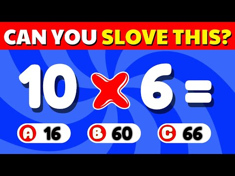 Can You PASS This Math Quiz? ➗✖️ 100 Questions For All Levels | Easy to Hard Challenge| Quizearth!