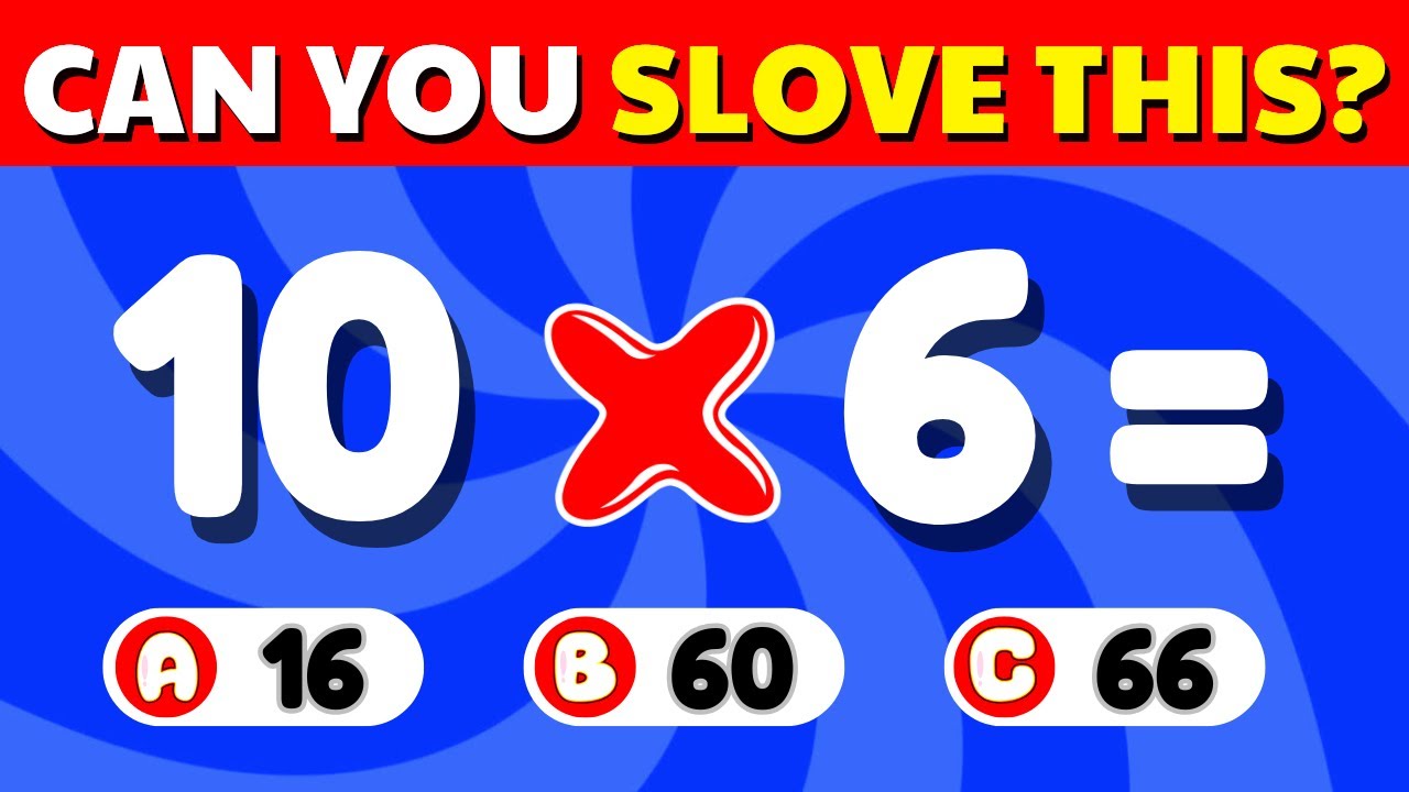 Can You Pass This 100-Question Math Challenge? Test All Levels! 🧮