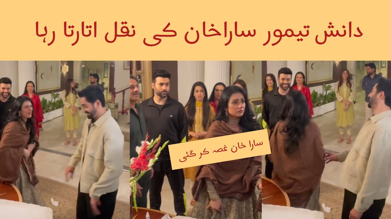 Danish Taimoor and Sara Khan Sher Drama Behind-the-Scenes | Sara Khan Expresses Anger Towards Danish Taimoor