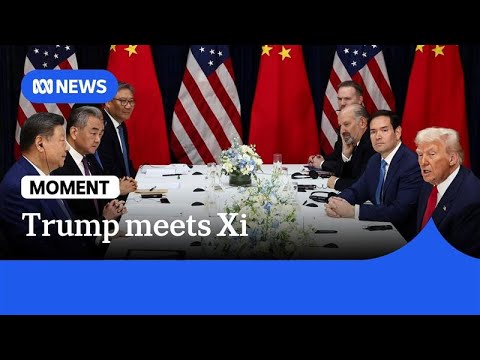 MOMENT: Donald Trump and Xi Jinping meet in South Korea | ABC NEWS