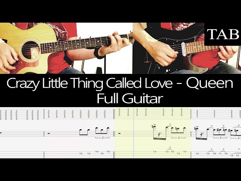 CRAZY LITTLE THING CALLED LOVE - Queen (Brian May): FULL guitar cover + TAB