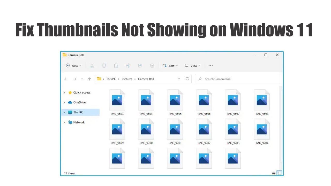 Fix Thumbnails Not Showing on Windows 11 🖼️