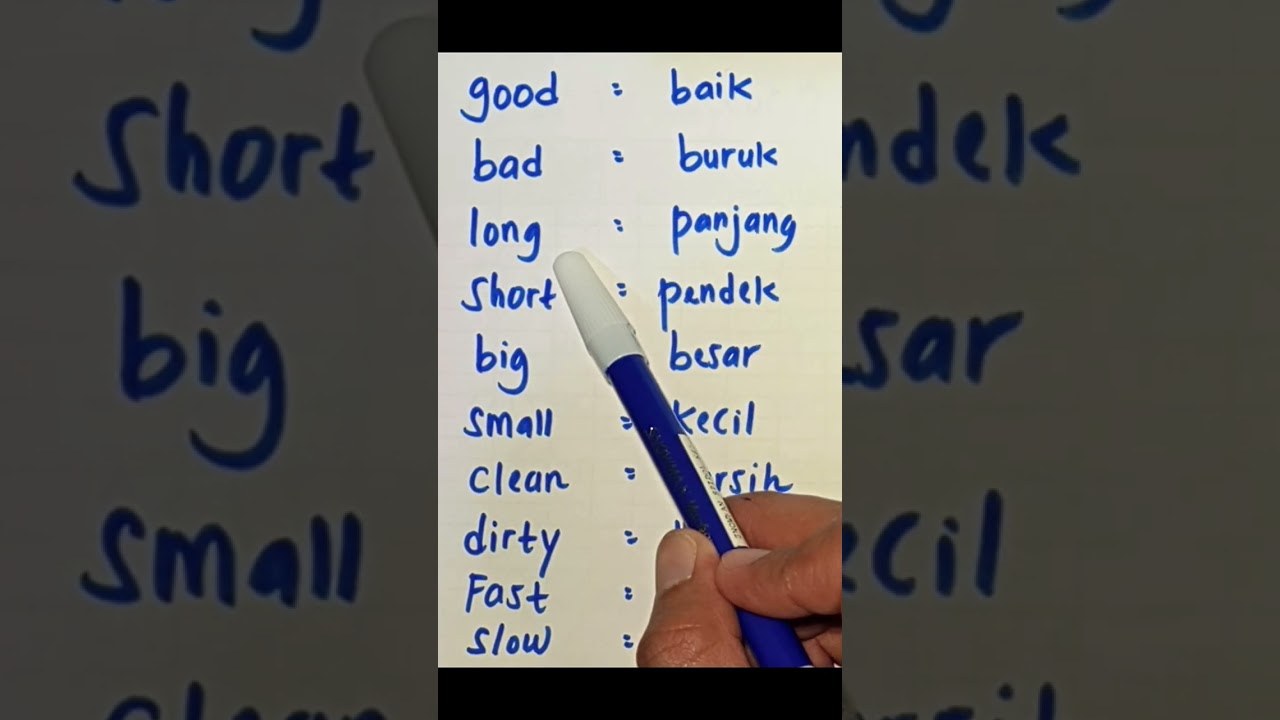 Kata Sifat Umum dalam Bahasa Inggris π