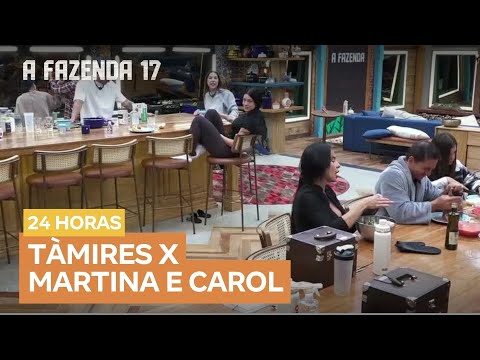 Nova rodada de brigas: Tàmires discute com Martina e Carol provoca Will | A Fazenda 17