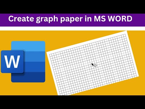 Create Grid or Graph Paper in Word 📄