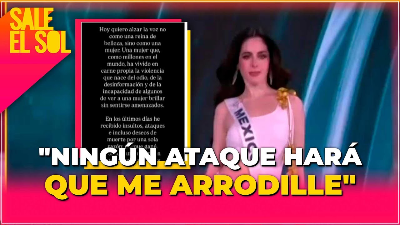 ¡Fátima Bosch RESPONDE al HATE que recibe en redes tras ganar Miss Universe 2025! | Sale el Sol