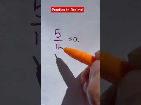 How to convert Fraction to a Decimal? #math #tutor #youtube #shorts #mathtrick #learning