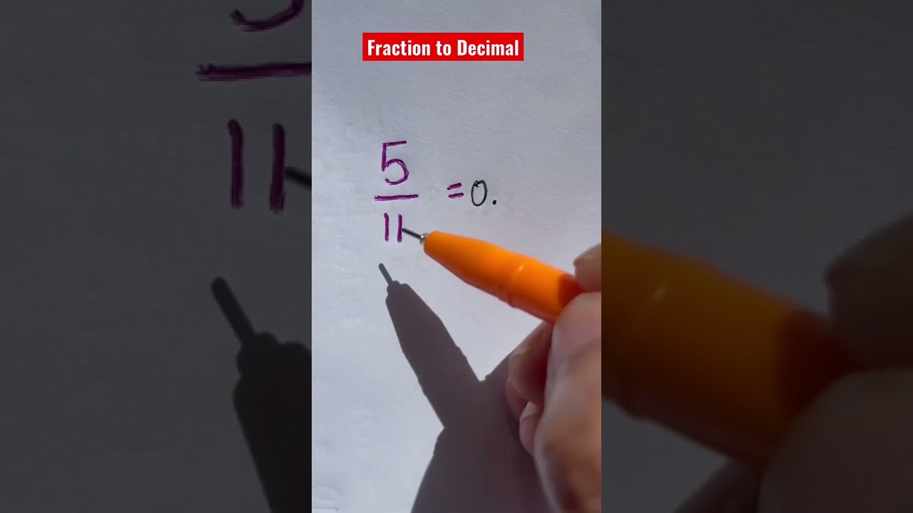 Convert Fractions to Decimals Easily! 📊 | Quick Math Trick