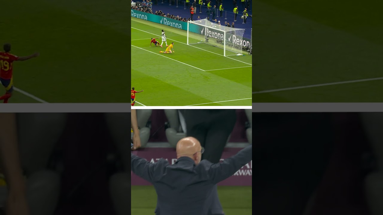Spain Bench Celebrates Oyarzabal's Winning Goal ⚽