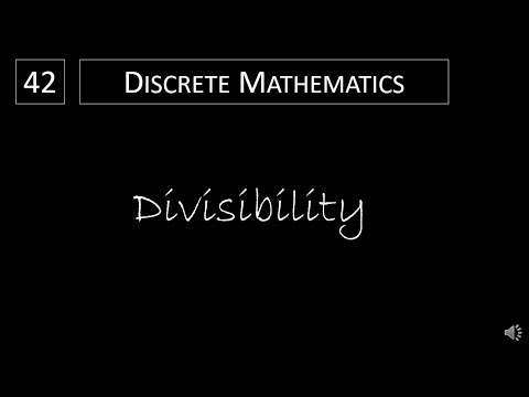 Discrete Math - 4.1.1 Divisibility