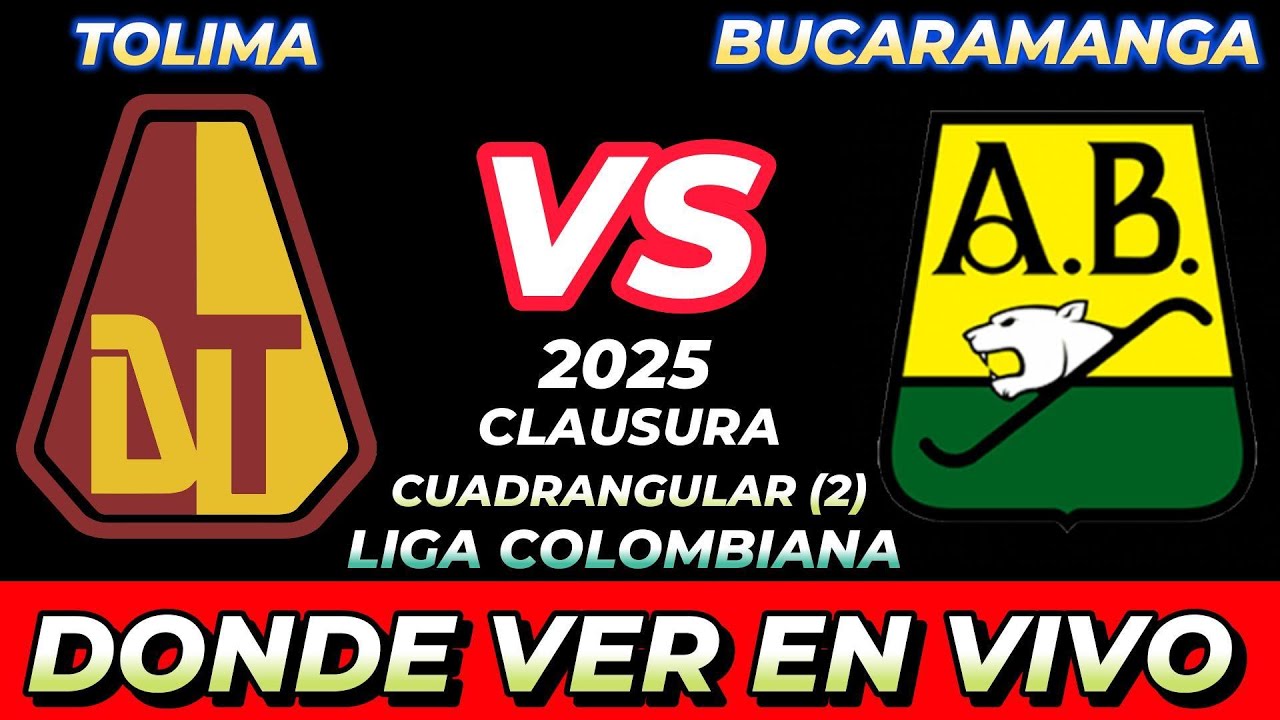 Tolima vs Bucaramanga en Vivo: Fecha, Hora y Canales