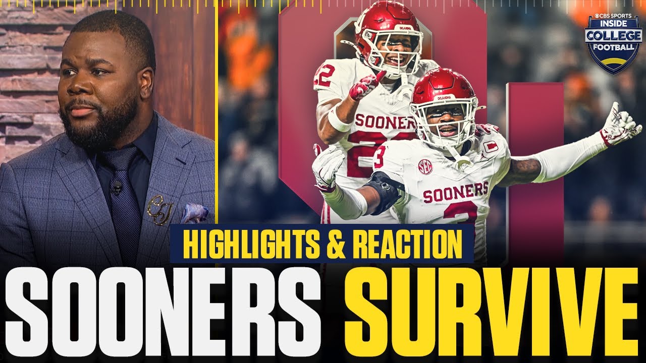 Oklahoma Edges Out Tennessee in Exciting 33-27 Thriller 🏈 | Week 10 College Football Highlights