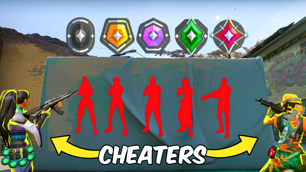 2 Wallhackers par rang dans Valorant! 🎮