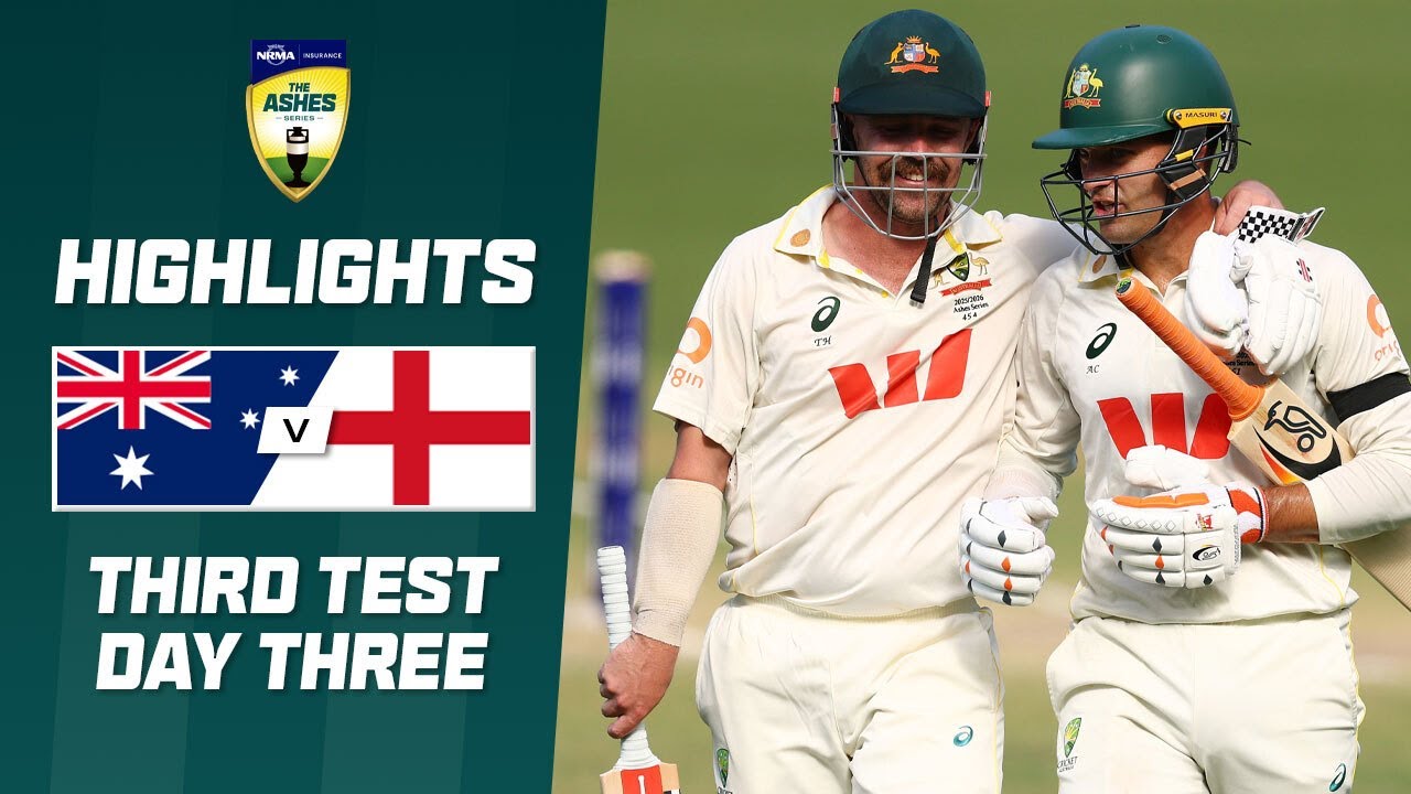 Australia v England 2025-26 | Ashes Third Test Day 3