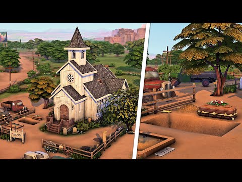 Old Western Cemetery & Wedding Chapel | The Sims 4 Speed Build