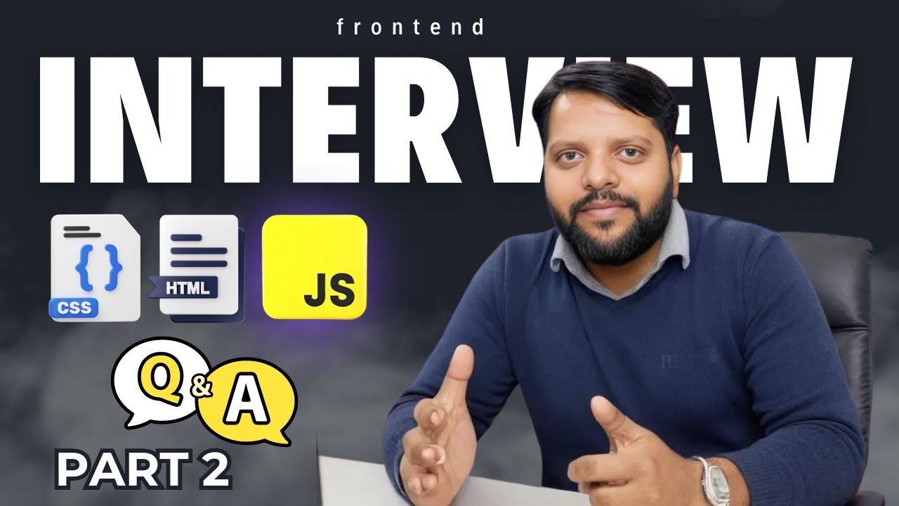 Top HTML, CSS, JavaScript advance Interview Questions answered for Frontend Developers! 🌟#frontend