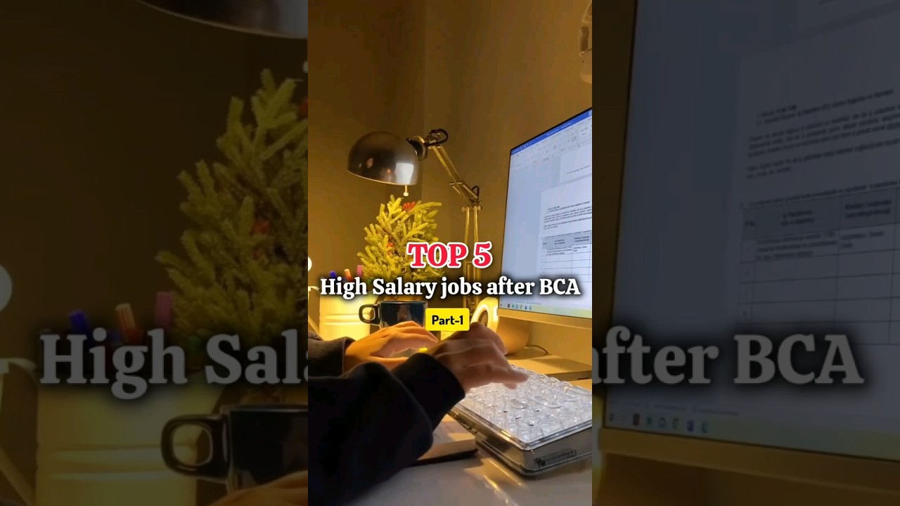 TOP 5 Top 5 Lucrative Careers After BCA 💼 | Highest Salary Jobs