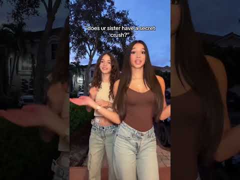 BELLA HAS A CRUSH🤭🥰 #shorts #sisters #bestfriends