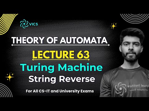 63- String Reverse Turing Machine | String Palindrome