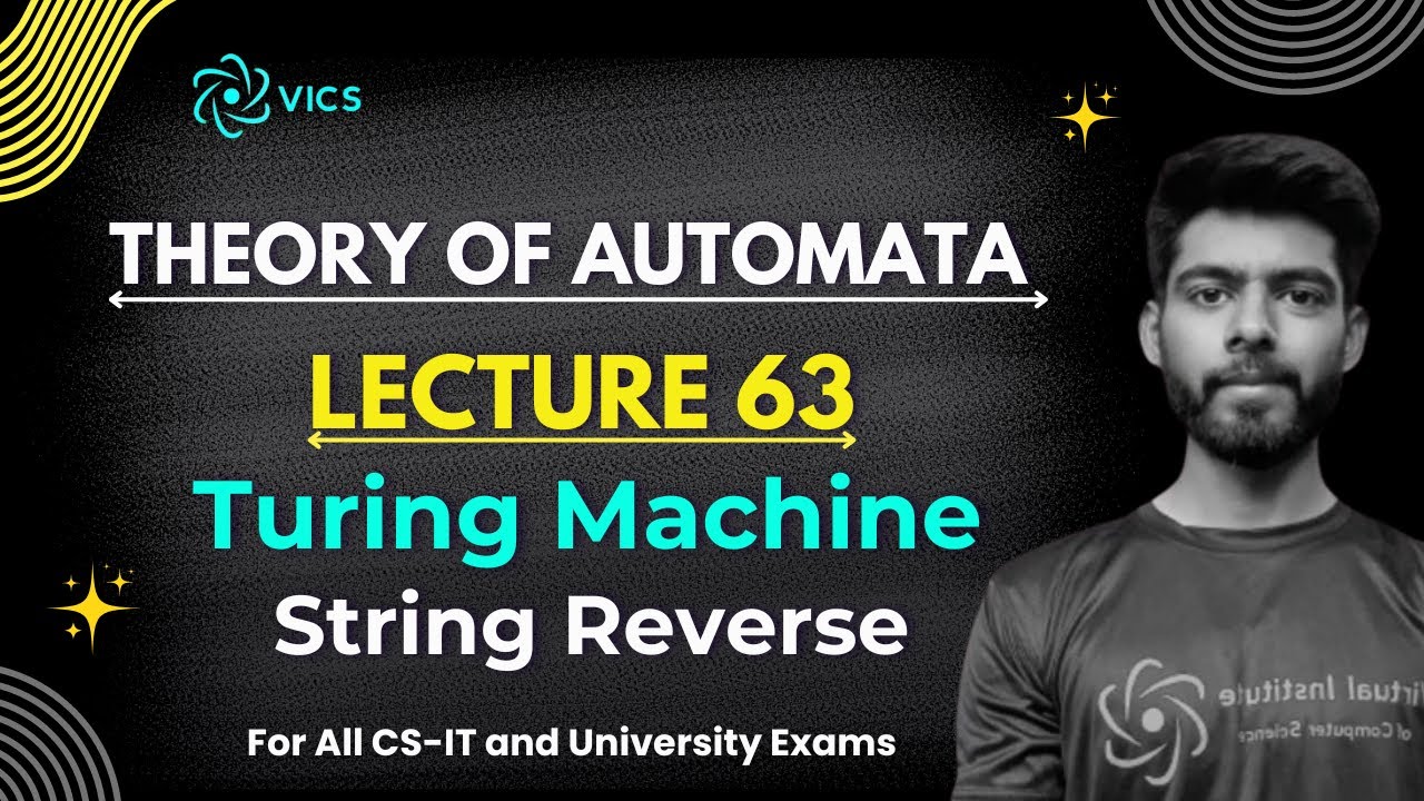 63- Learn How a String Reversal Turing Machine Checks for Palindromes 🔄