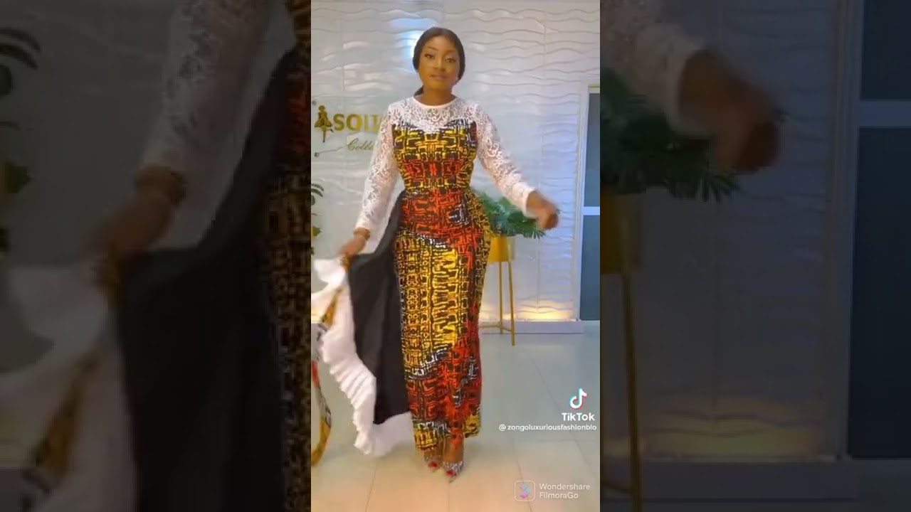 Nouveaux Modèles de Robes Longues en Pagne pour Cérémonie