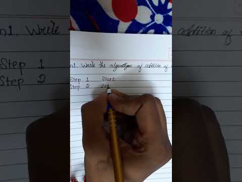 Algorithm1: sum of two number in algorithm #alonbeat