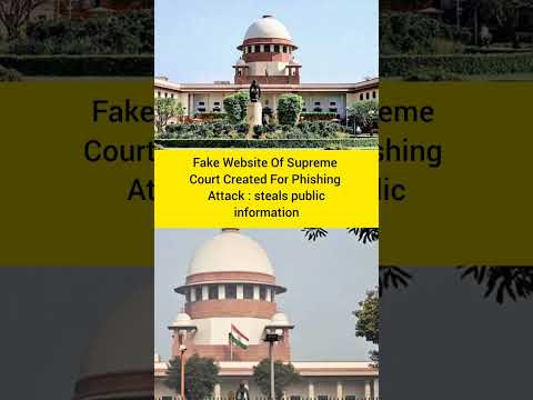 Fake Supreme Court Website Created #news #supremecourt #scam #fakewebsites