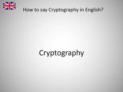 How to say Cryptography in English?