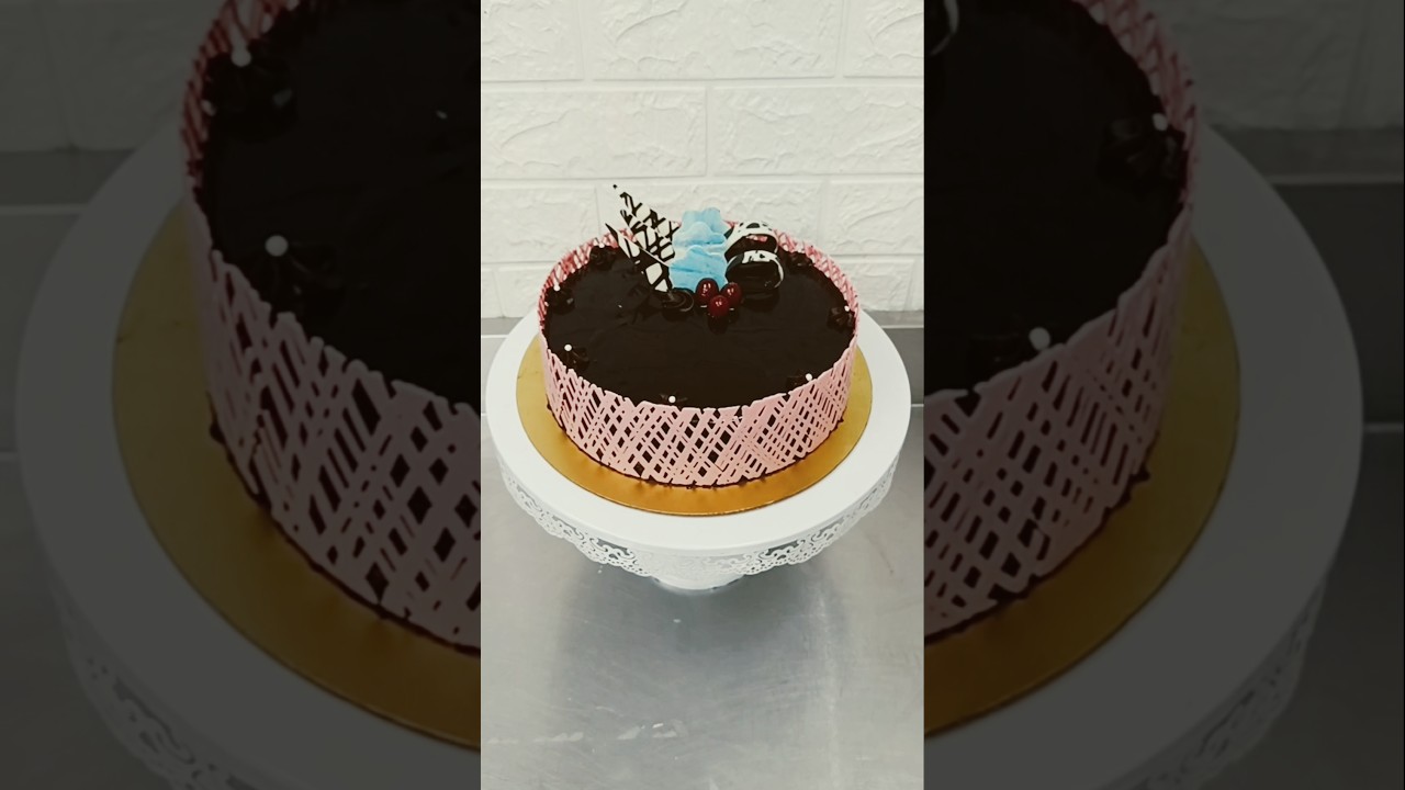 Chocolate Mus Cake Design 1kg Round 🍫