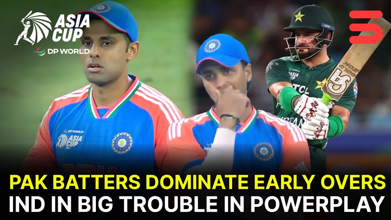 India vs Pakistan 1st Innings Powerplay | Asia Cup 2025