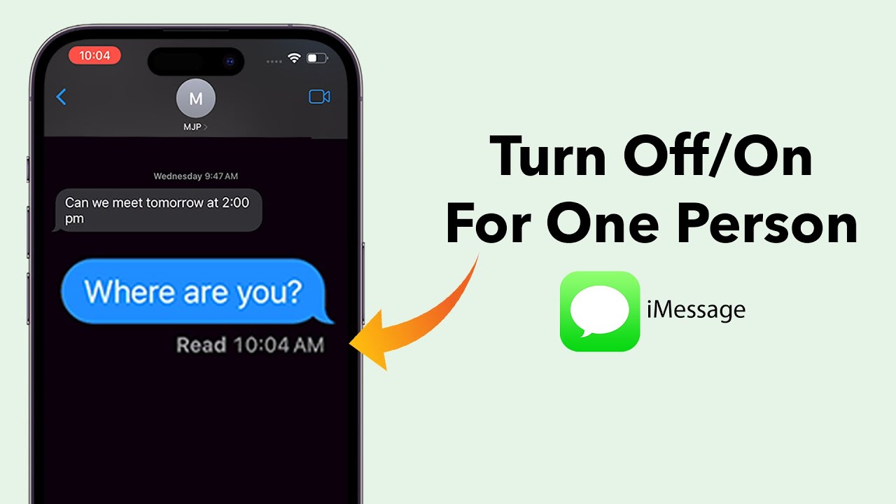 Control Read Receipts on iMessage for Individual Contacts 📱