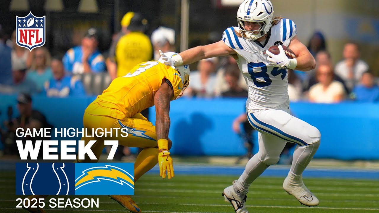 Indianapolis Colts vs. Los Angeles Chargers Week 7 Highlights | NFL 2025 Season π