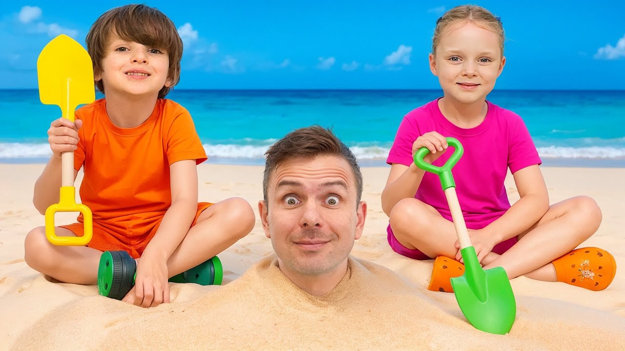 Magical Colored Beach & Pool Safety Adventure ποΈ | Vania Mania Kids Collection