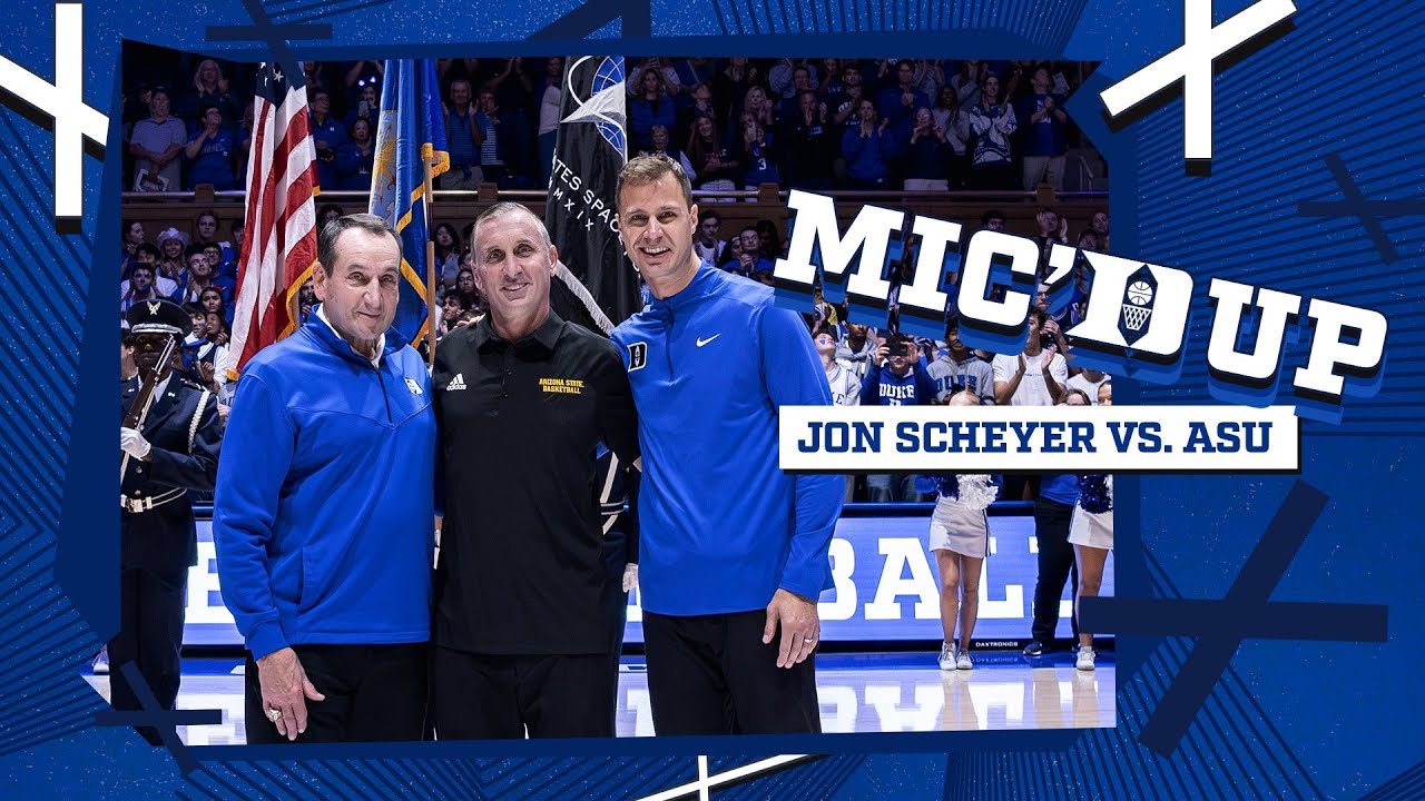 Jon Scheyer Mic'd Up: Duke vs. Arizona State 🏀