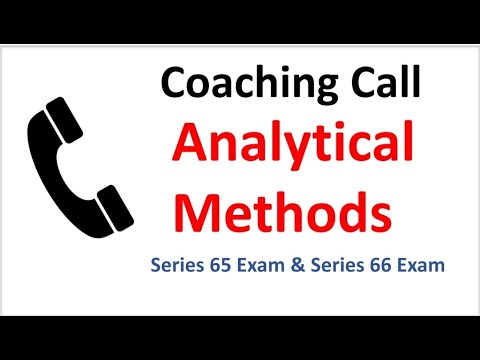 Series 65 Exam & Series 66 Exam Analytical Methods Coaching Call Replay