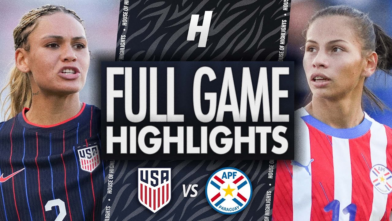 USA vs Paraguay Full Highlights & Goals | FIFA Women's Friendly