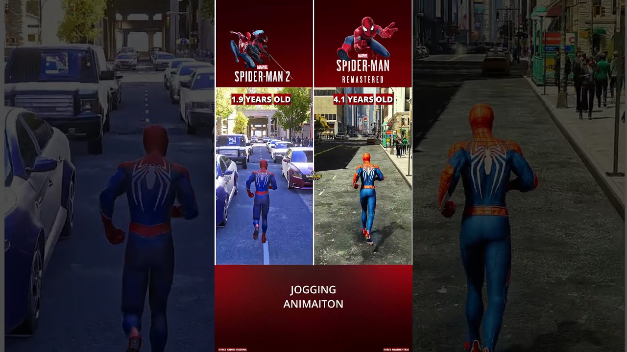 SPIDER MAN REMASTER VS SPIDER MAN COMPARISON 2