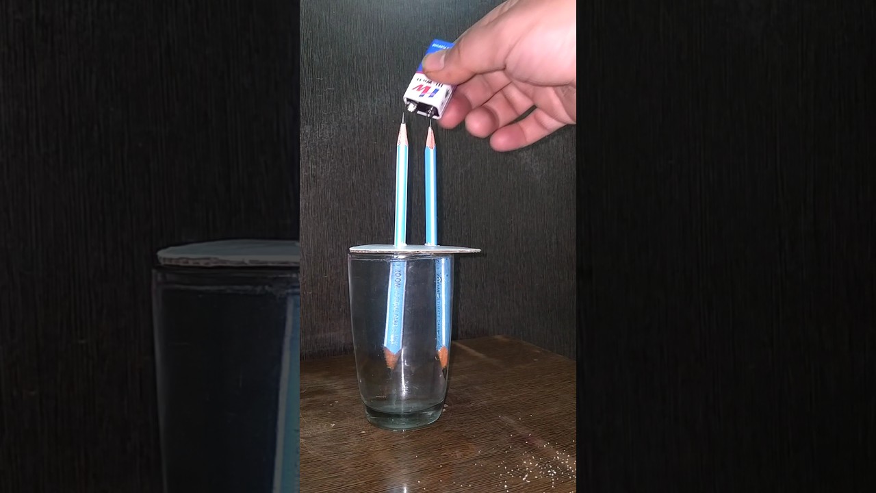 Incredible Science Trick: Battery + Pencil + Salt Experiment! ⚡