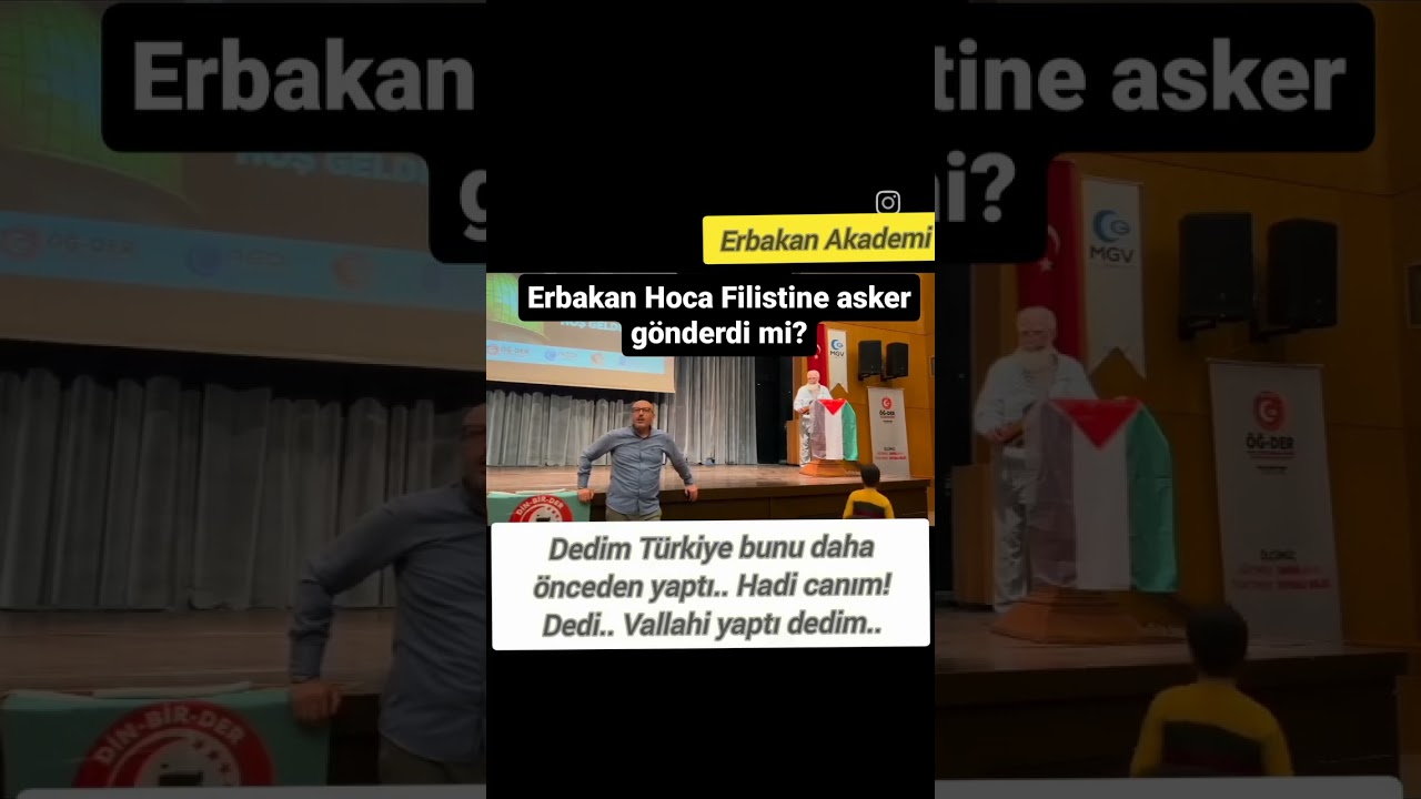 Geçmişteki Desteklerimiz ve Erbakan Hoca'nın Filistin Ziyareti 🇹🇷